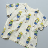 All-over print wide-cut T-shirt