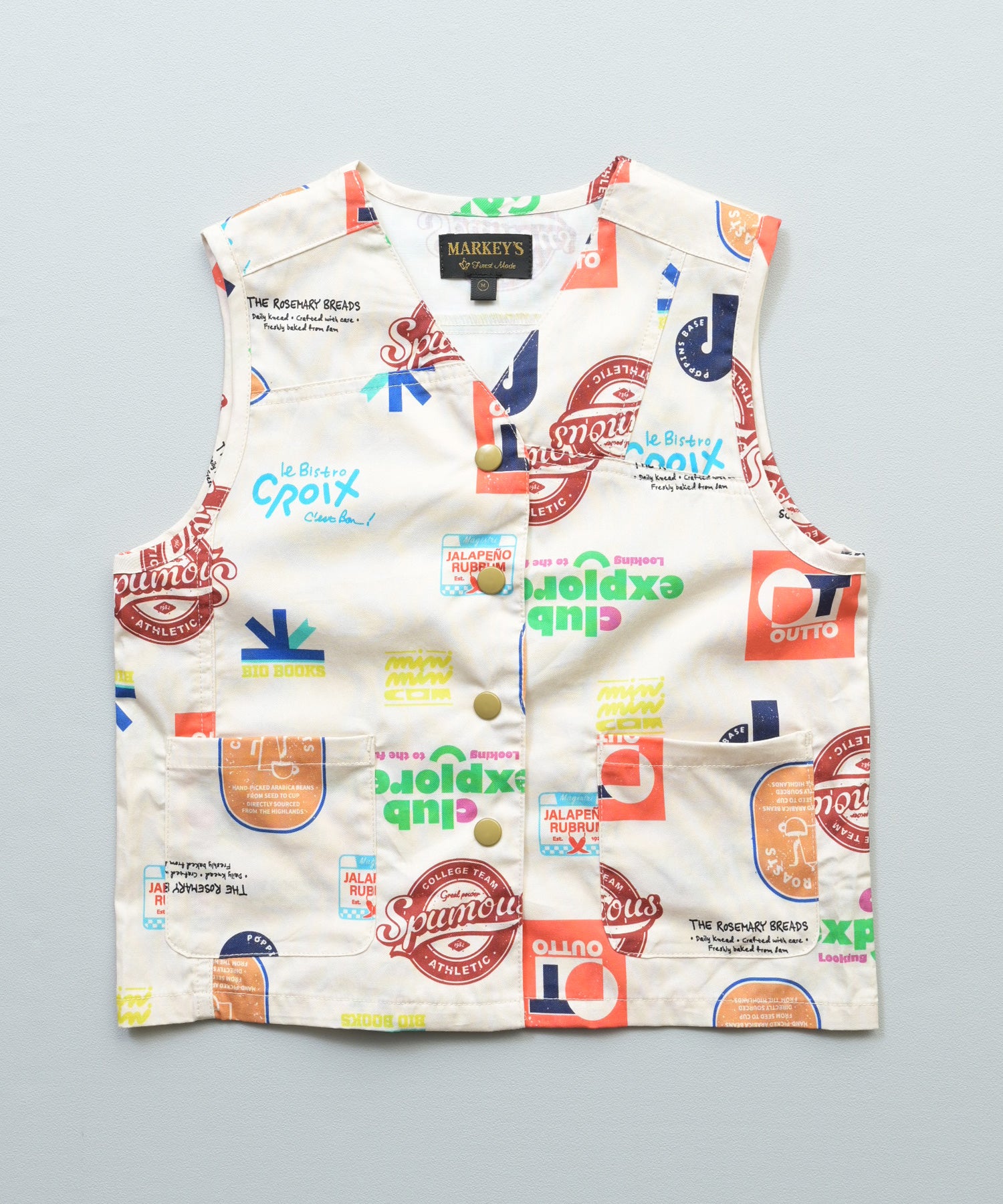 Twill Patchwork Vest