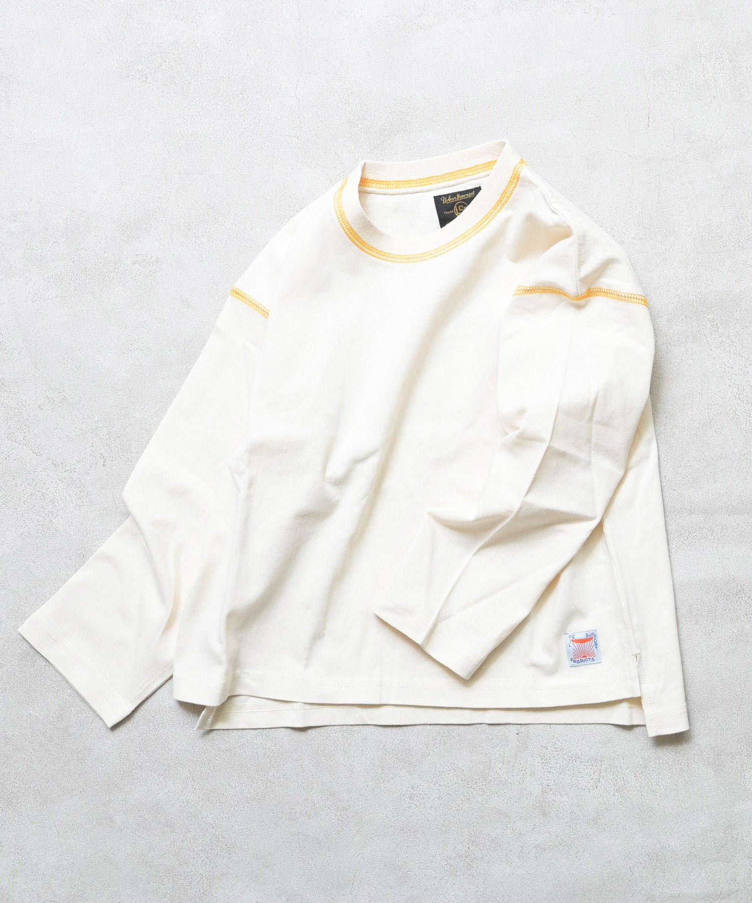Color-Block Stitch Long-Sleeve T-Shirt