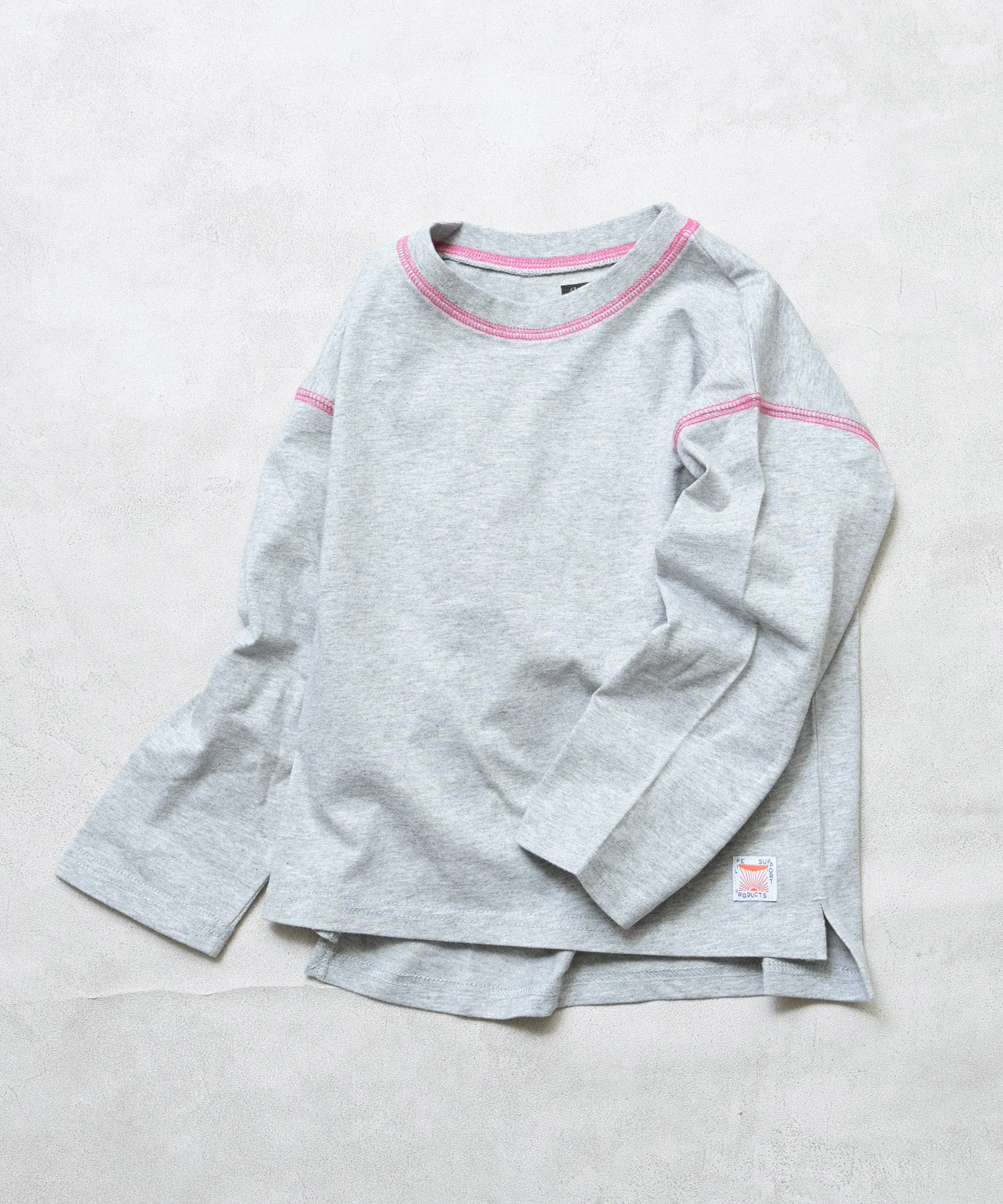 Color-Block Stitch Long-Sleeve T-Shirt