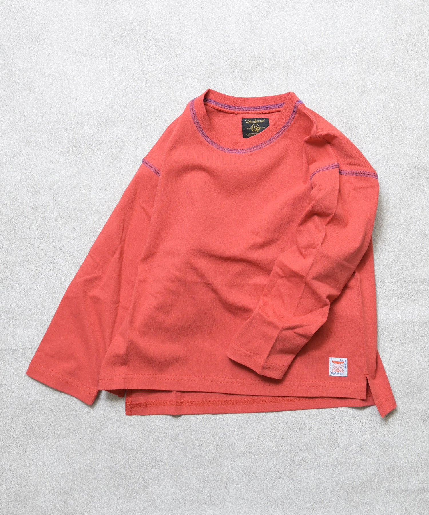Color-Block Stitch Long-Sleeve T-Shirt