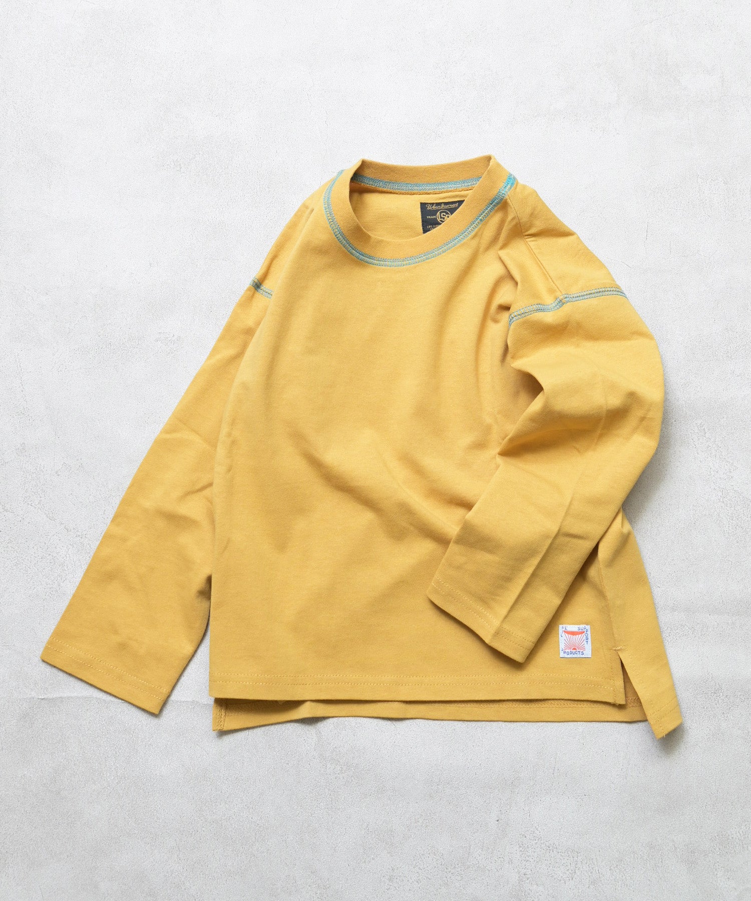 Color-Block Stitch Long-Sleeve T-Shirt