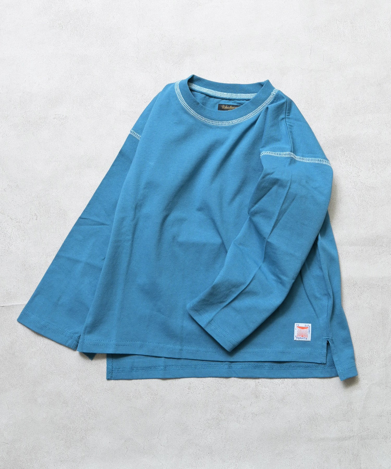 Color-Block Stitch Long-Sleeve T-Shirt