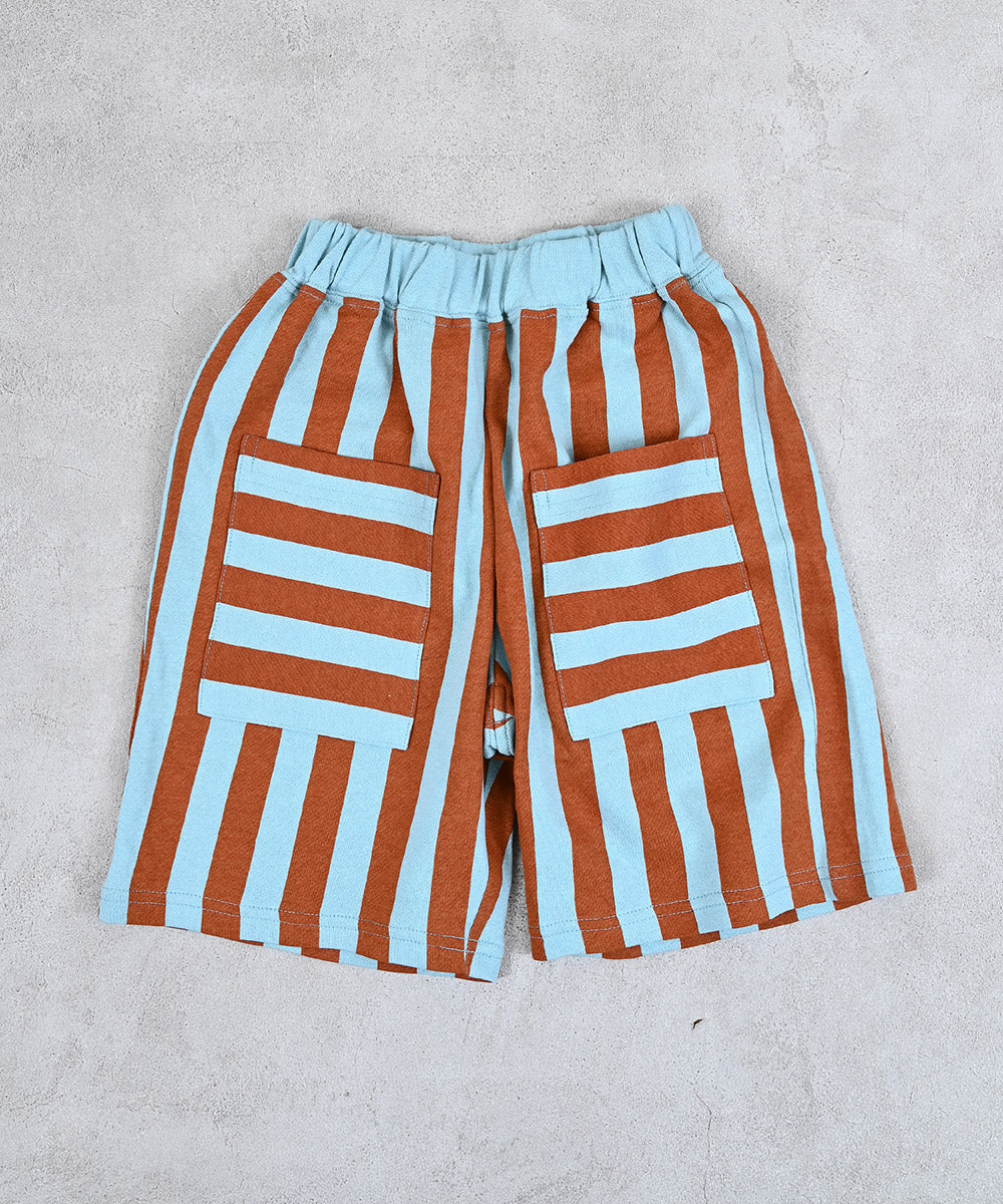 Mini French Terry Striped Shorts
