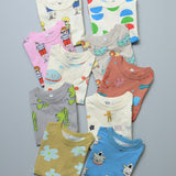All-over print wide-cut T-shirt