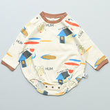 All-Over Print Long-Sleeve Bodysuit