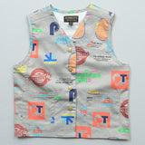 Twill Patchwork Vest