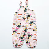 All-Over Print Twill Baby Overalls
