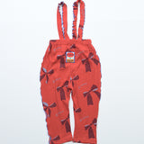 All-Over Print Waffle 2-Way Overalls