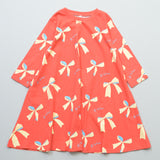 Candy Wrap Long-Sleeve Dress