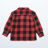 Open-Collar Checked Shirt