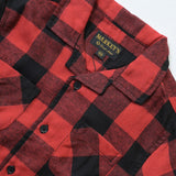 Open-Collar Checked Shirt