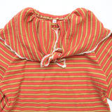Twist-Ribbed Big-Collar BD Top