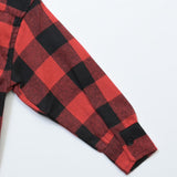 Open-Collar Checked Shirt