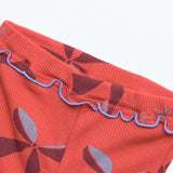 All-Over Print Waffle Flare Pants