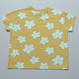 All-over print wide-cut T-shirt