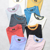 Color-Block Stitch Long-Sleeve T-Shirt