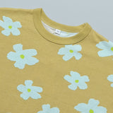 All-over print wide-cut T-shirt