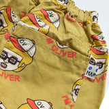 All-Over Print Twill Barrel Pants