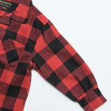 Open-Collar Checked Shirt