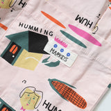 All-Over Print Twill Baby Overalls
