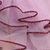 Long-Sleeve Tulle Frill Top