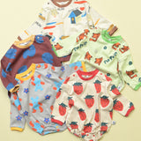 All-Over Print Long-Sleeve Bodysuit