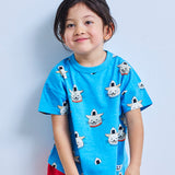 All-over print wide-cut T-shirt