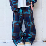 Easy-Wide Check Pants