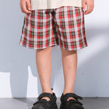 Yarn-Dyed Check Shorts