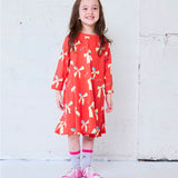 Candy Wrap Long-Sleeve Dress
