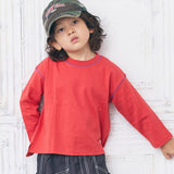 Color-Block Stitch Long-Sleeve T-Shirt