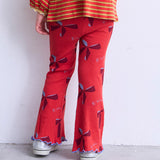 All-Over Print Waffle Flare Pants