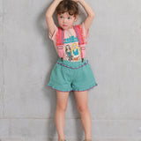 Cotton Linen Frill Shorts
