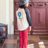 Twist-Ribbed Mellow-Flare Pants