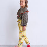 All-Over Print Waffle 2-Way Overalls