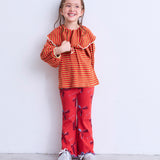 All-Over Print Waffle Flare Pants