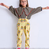 All-Over Print Waffle 2-Way Overalls