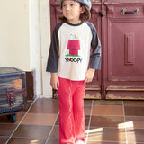 Twist-Ribbed Mellow-Flare Pants