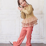 Long-Sleeve Tulle Frill Top