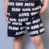Full-Print Fleece-Lined Shorts