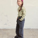 Lace-Trimmed Flared Pants