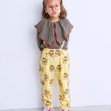 All-Over Print Waffle 2-Way Overalls