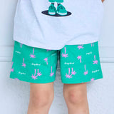 Full-Print Fleece-Lined Shorts