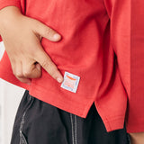 Color-Block Stitch Long-Sleeve T-Shirt
