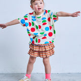 All-over print wide-cut T-shirt