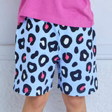 Full-Print Fleece-Lined Shorts