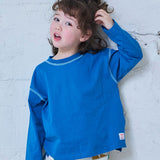 Color-Block Stitch Long-Sleeve T-Shirt
