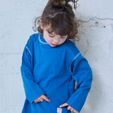 Color-Block Stitch Long-Sleeve T-Shirt