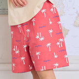 Full-Print Fleece-Lined Shorts
